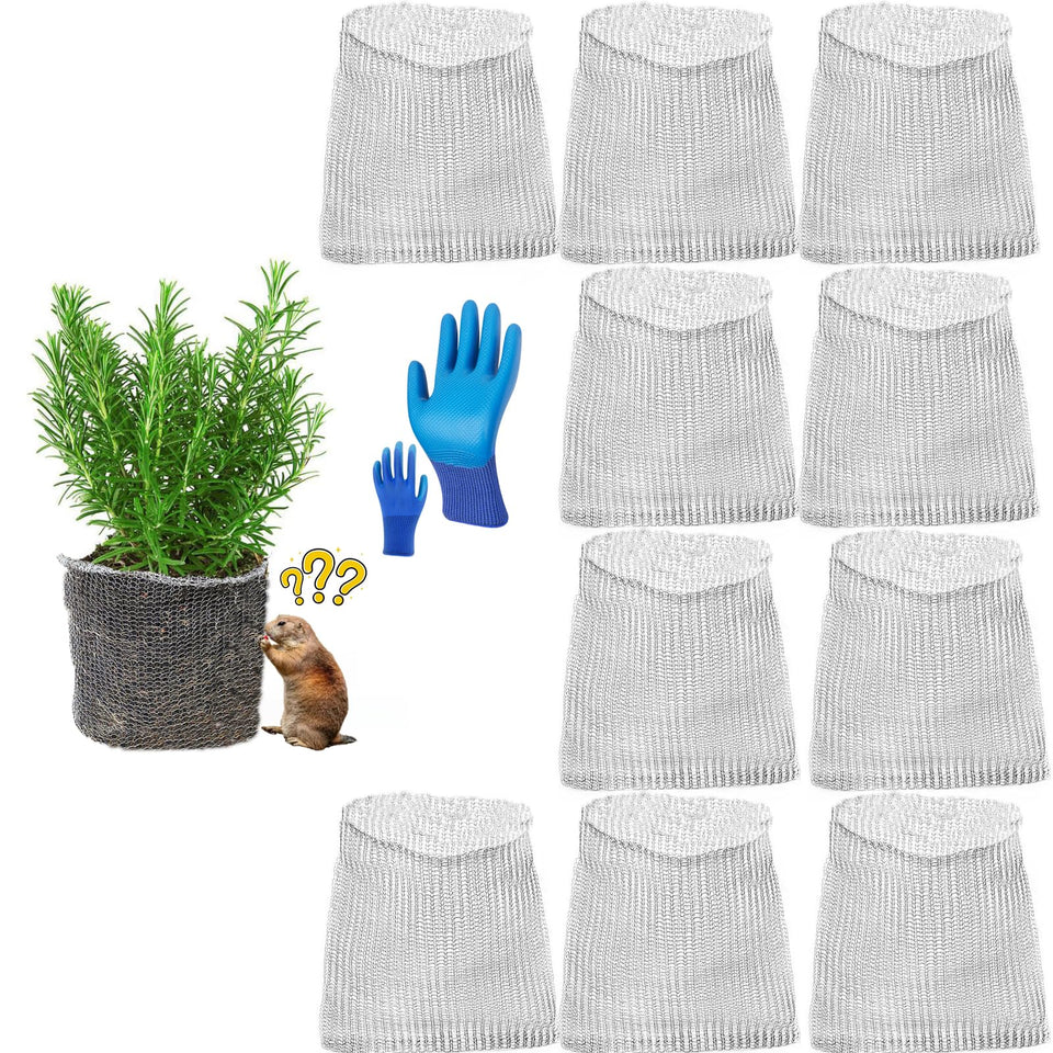 HAORESULT 10-pack 5-gallon gopher baskets protect plant roots from pests