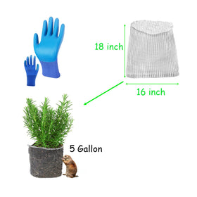 HAORESULT stainless-steel 304 mesh bags offer durable garden root protection