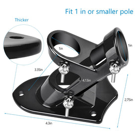 Haoridul all-weather flag pole holder resists rust in extreme conditions.