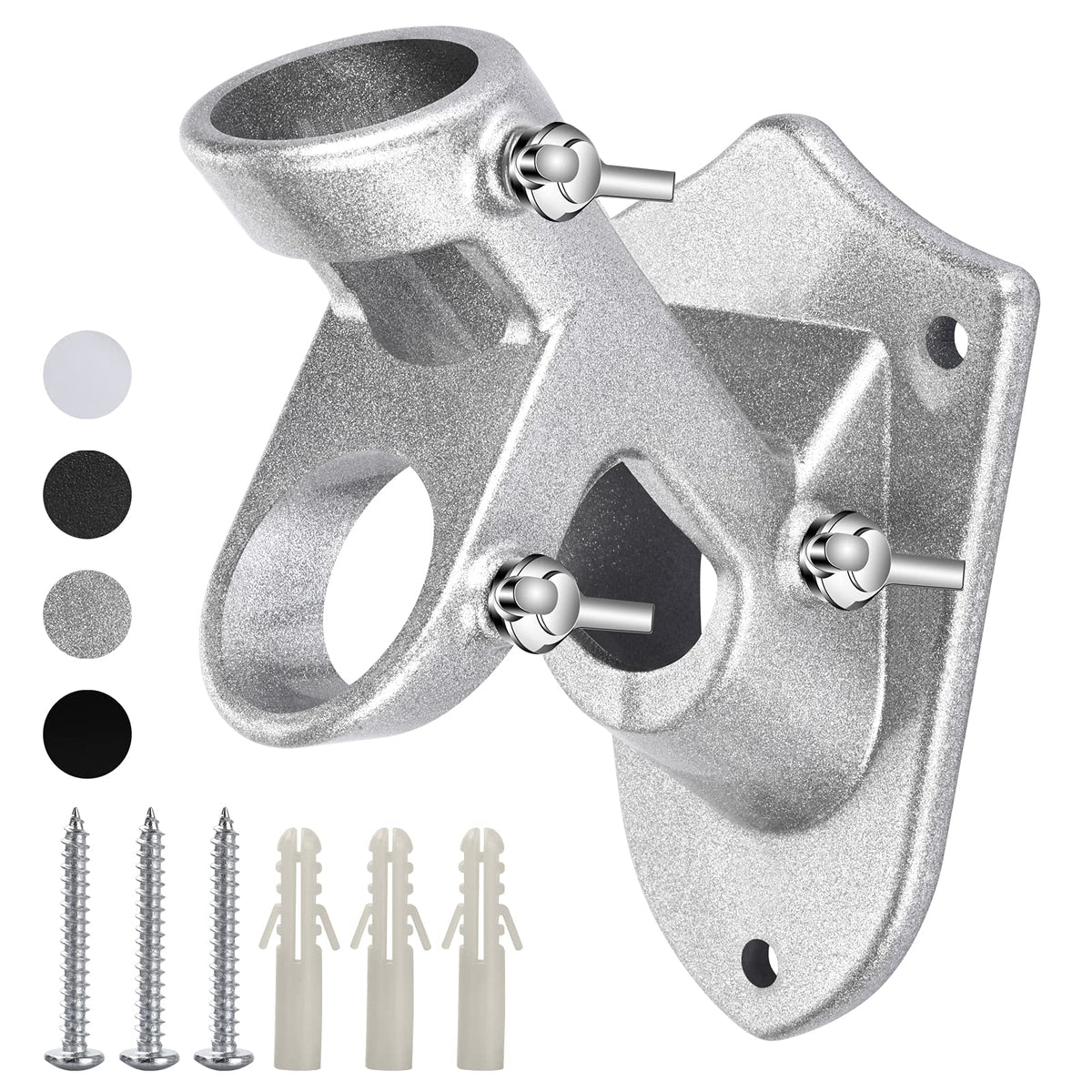 Haoridul flag pole holder outdoor bracket in rust-proof aluminum finish for enduring use.