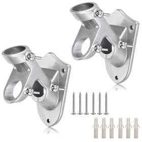 Haoridul flag pole holder side view showing robust 2-pack for outdoor use.
