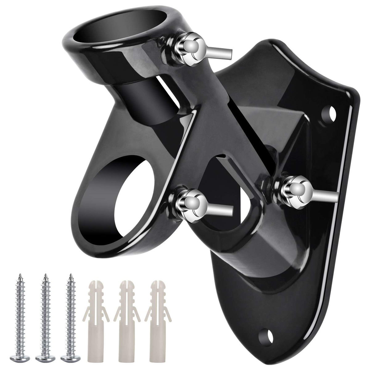 Haoridul outdoor flag-pole-holder bracket on wall, rust-free and weather resistant.