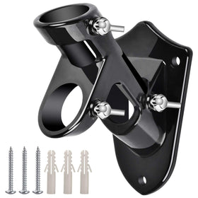 Haoridul outdoor flag-pole-holder bracket on wall, rust-free and weather resistant.