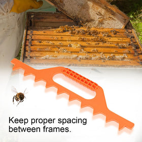 Haosie beekeeping frame spacing tool orange helps easy installation and removal of frames