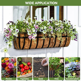 HAOVZRI durable coco liner ideal for garden decor and events.