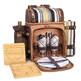 Hap Tim picnic backpack with blanket offers cozy outdoor seating for two