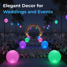 HAPIKAY garden path glow balls light walkways with playful nighttime charm.