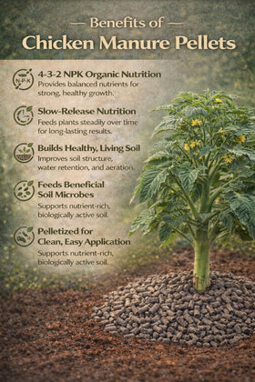 Happy Bunny Farms low-odor formula keeps garden applications pleasant.