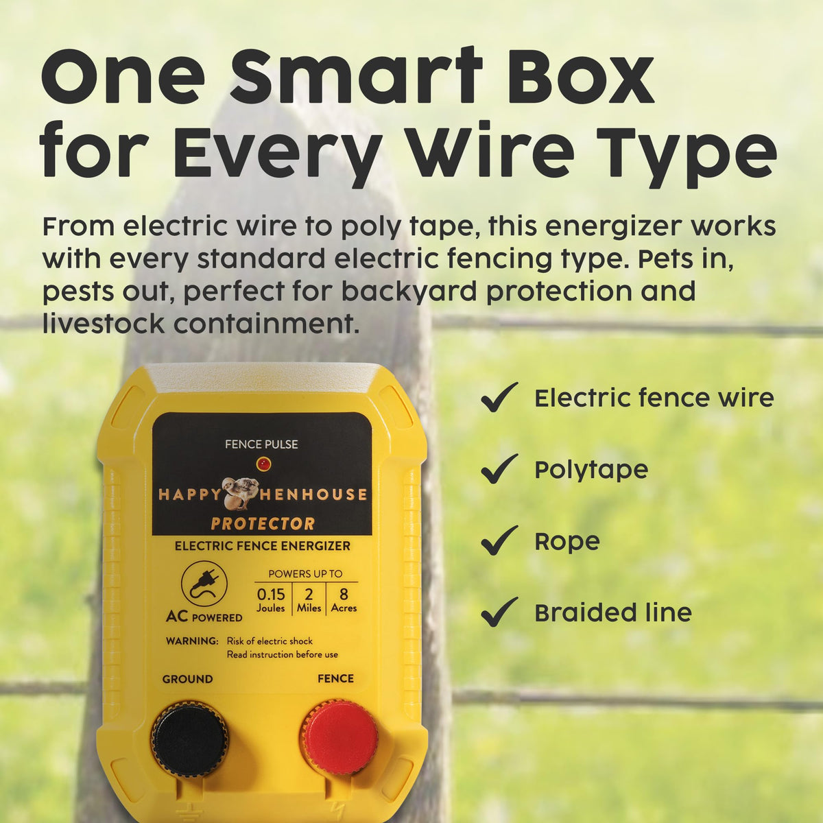 Happy Henhouse charger plug-in setup shows simple wiring and immediate power