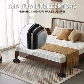 Highly visible black traps provide discreet bed bug monitoring.