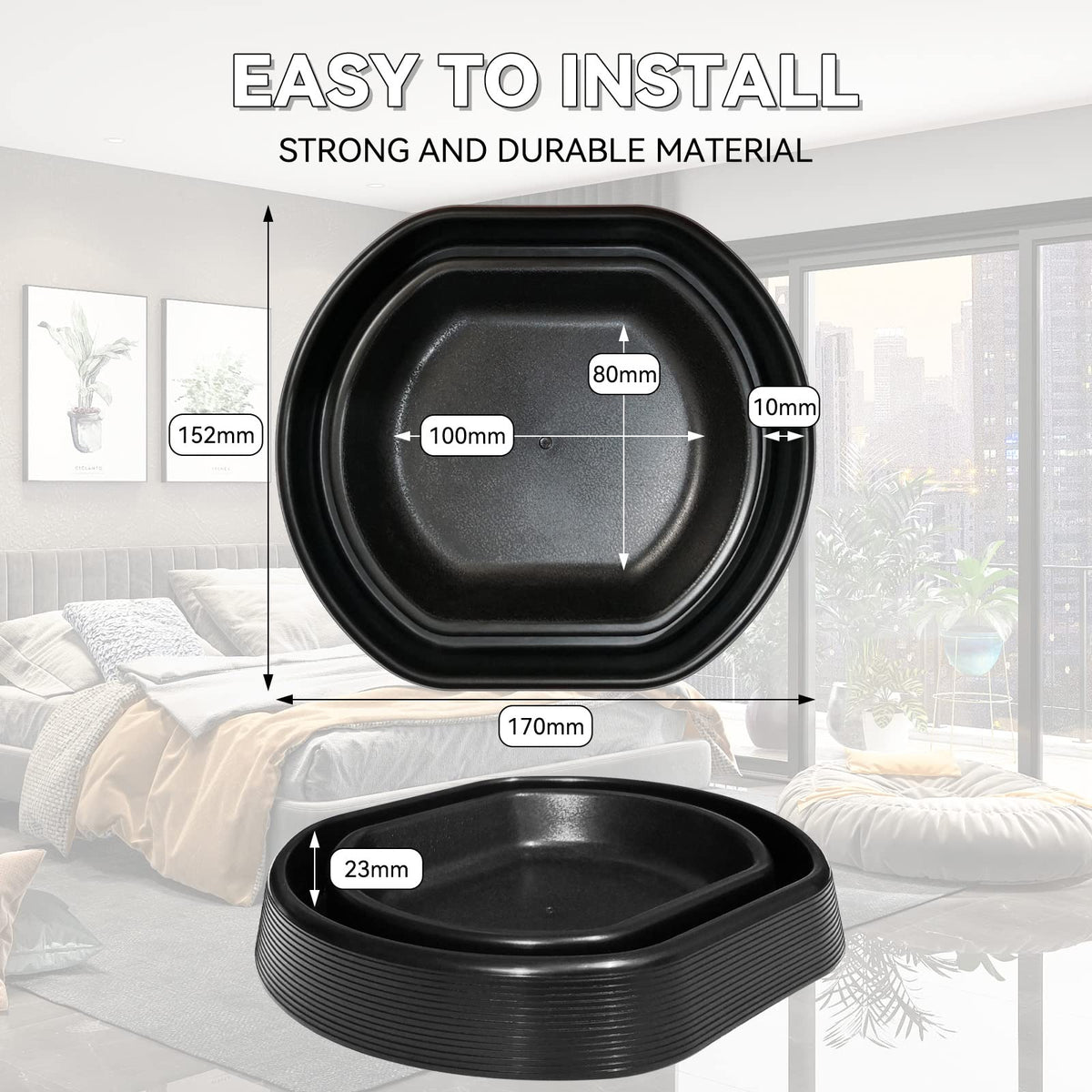 Happy Reunion traps attached to furniture legs prevent bed bug climbs effectively.