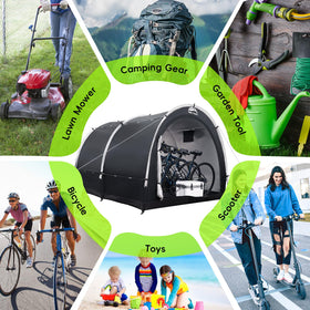 Happy Travel bike storage tent large mesh doors for ventilation