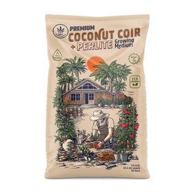 Happy Trees Coco Coir and Perlite bag – ready-to-use, low-dust growing medium.