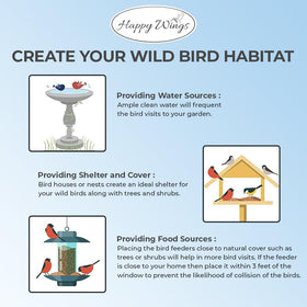 Happy Wings attracts cardinals finches and other garden birds to your feeder
