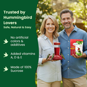 Happy Wings hummingbird powder vacuum pouch preserves freshness and prevents clumping