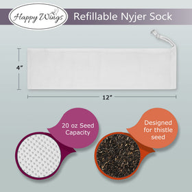 Happy Wings mesh construction simplifies maintenance and year-round use.