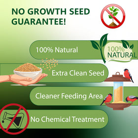 Happy Wings no-grow seed helps reduce unwanted yard growth.