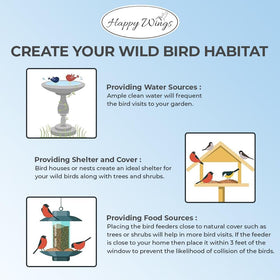 Happy Wings no-mess seed reduces ground litter