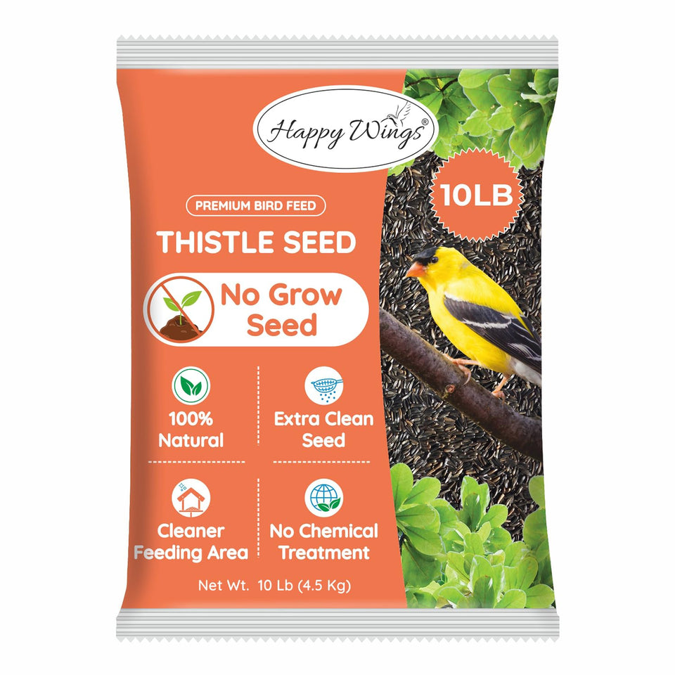 Happy Wings Nyjer seed bag with no grow formula for year round feeding