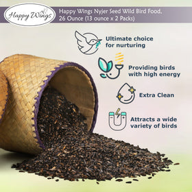 Happy Wings two-pack 13 oz socks for multiple feeding spots.