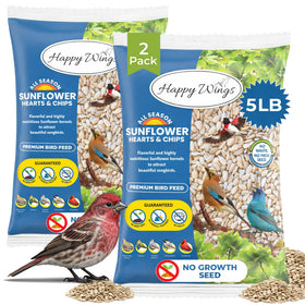 Happy Wings sunflower kernel attracts a variety of backyard birds