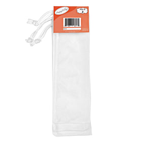 Happy Wings twelve-inch sock feeder with 20 oz Nyjer capacity for longer sessions.