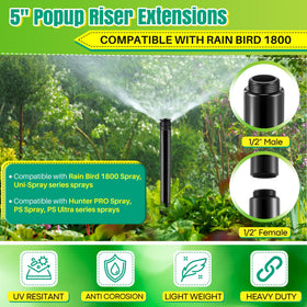 HappyAlley riser in HDPE provides durable, leak-proof outdoor irrigation performance