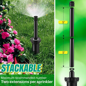 HappyAlley 5-Inch Riser Extension with Hunter Pro-Spray compatibility improves spray height and coverage