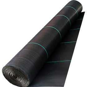 Happybuy driveway fabric weed barrier rolled for weed control and drainage