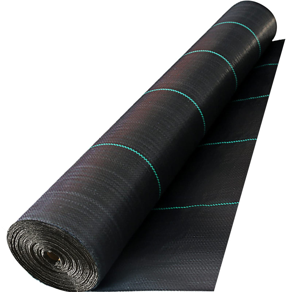 Happybuy driveway fabric weed barrier rolled for weed control and drainage