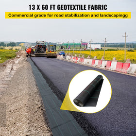 Happybuy geotextile underlayment 600lbs tensile strengthens soil and supports heavy loads