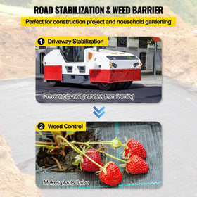 Happybuy ground-cover fabric suitable for garden beds and landscapes