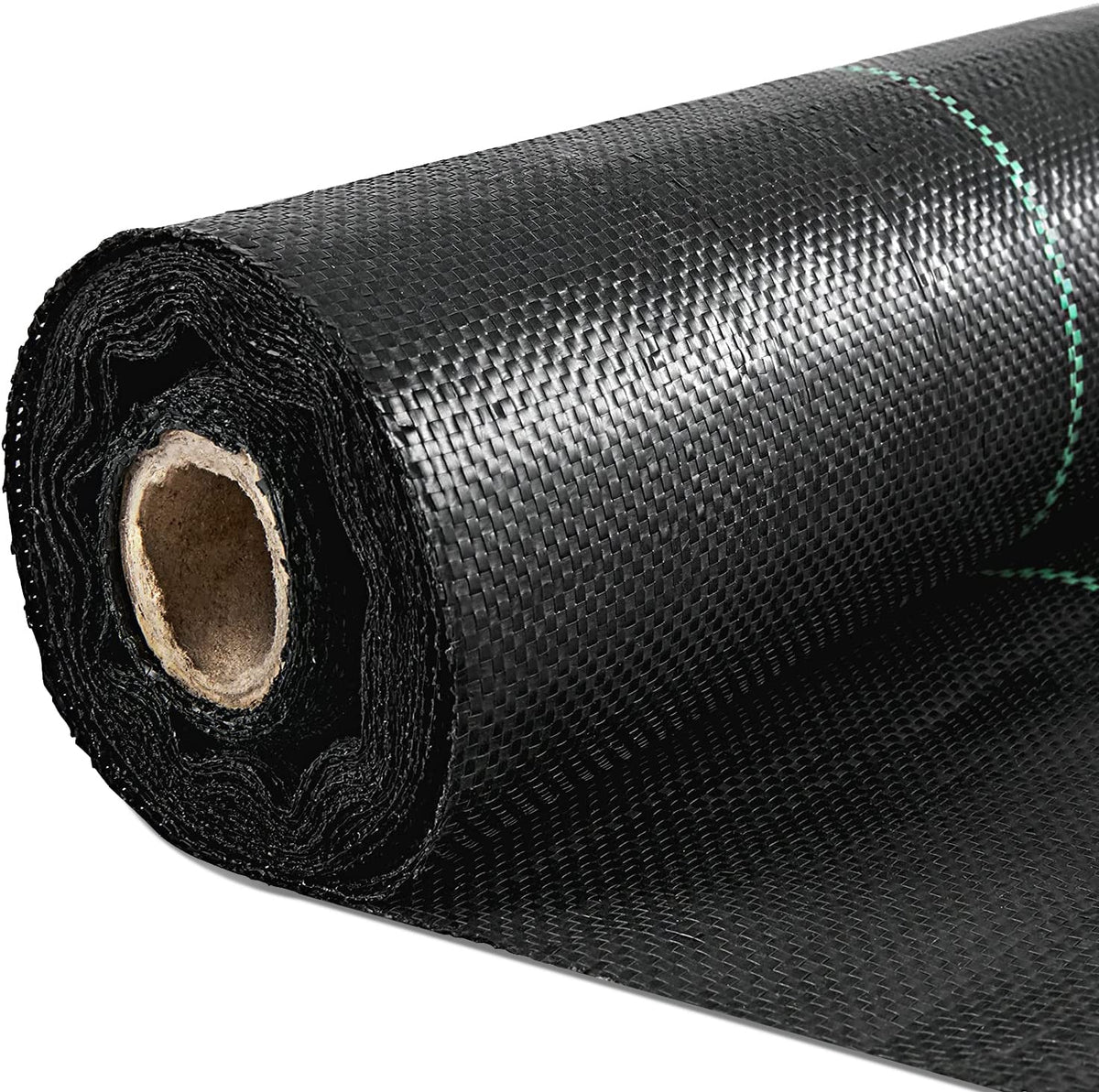Happybuy weed barrier 3ftx50ft demonstrates garden weed control coverage.