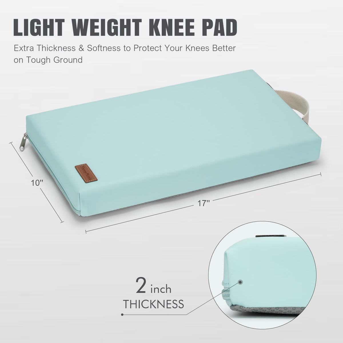 HappyPicnic foam-thick-2inch kneeling pad offers extra knee protection on hard surfaces.
