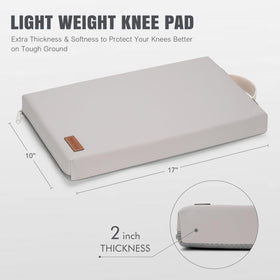 HappyPicnic dense foam kneeling mat supports knees while gardening