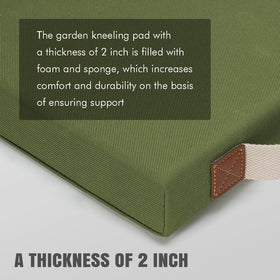 HappyPicnic garden kneeler pad shown for sitting or kneeling