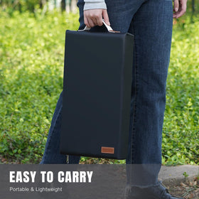 HappyPicnic kneeling pad features a non-slip bottom for stability on uneven terrain