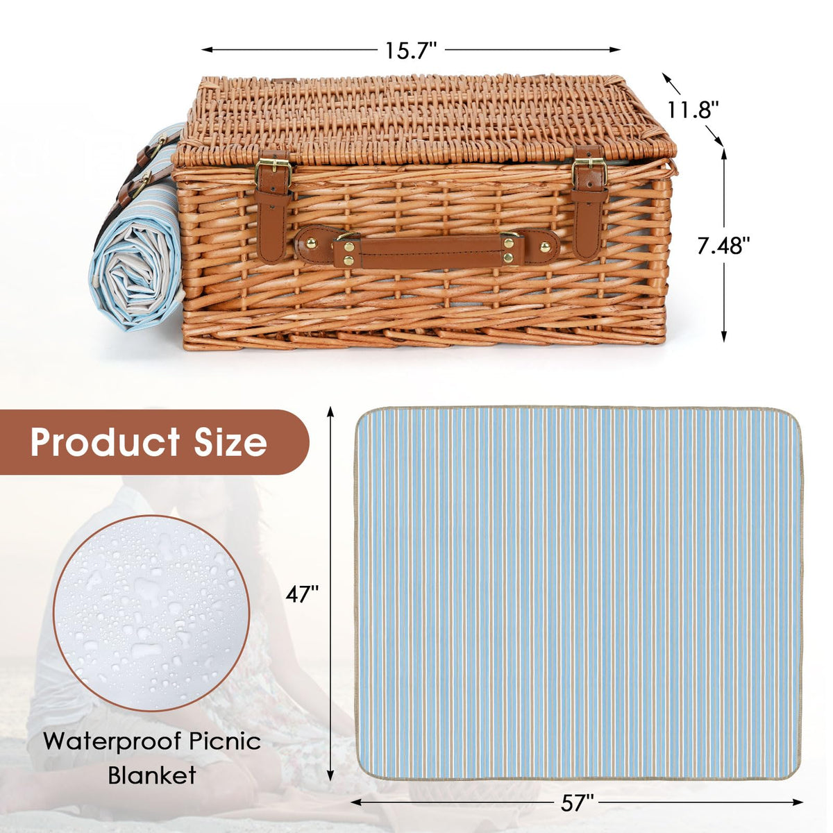 HappyPicnic melamine plates are lightweight and break-resistant for picnics
