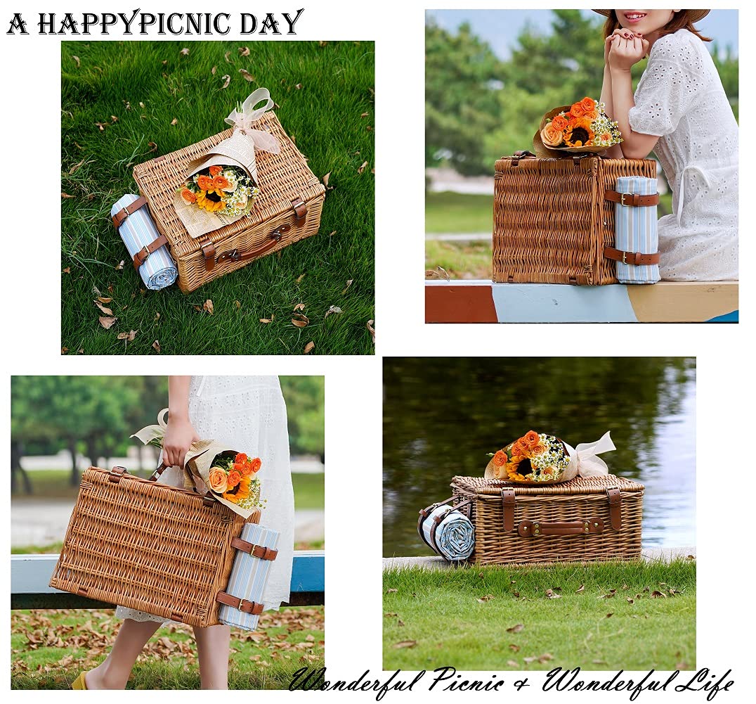 HappyPicnic napkins set completes the outdoor dining arrangement