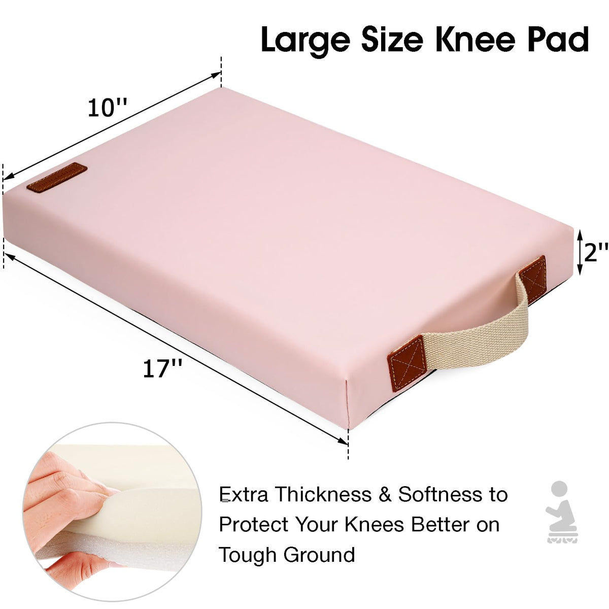 HappyPicnic kneeler with non-slip bottom for safe tub and floor use