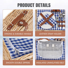 HappyPicnic salt-pepper-shakers built-in for convenient seasoning outdoors.