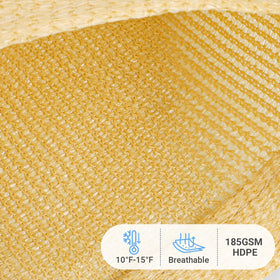 Close-up of HappyTrends HDPE fabric showing breathable material