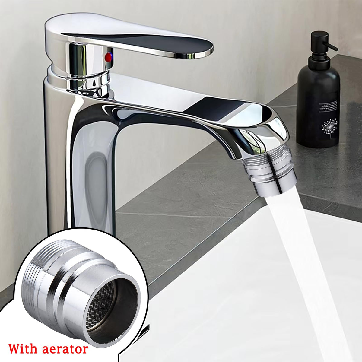 Happywins chrome brass build resists corrosion for long-term use