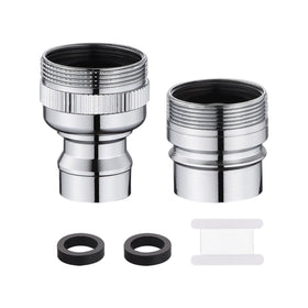 Happywins dishwasher faucet adapter chrome front for easy setup with portable dishwashers