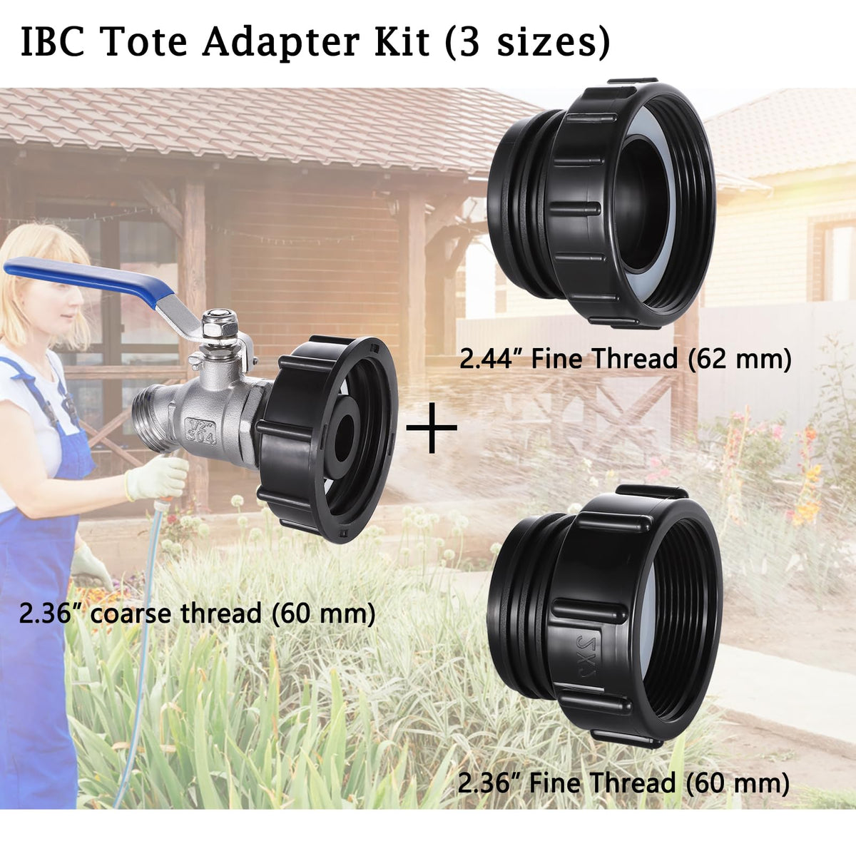Happywins garden hose quick disconnect enables fast setup and removal.