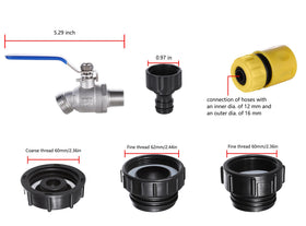 Happywins stainless steel faucet provides smooth water flow control for hoses.