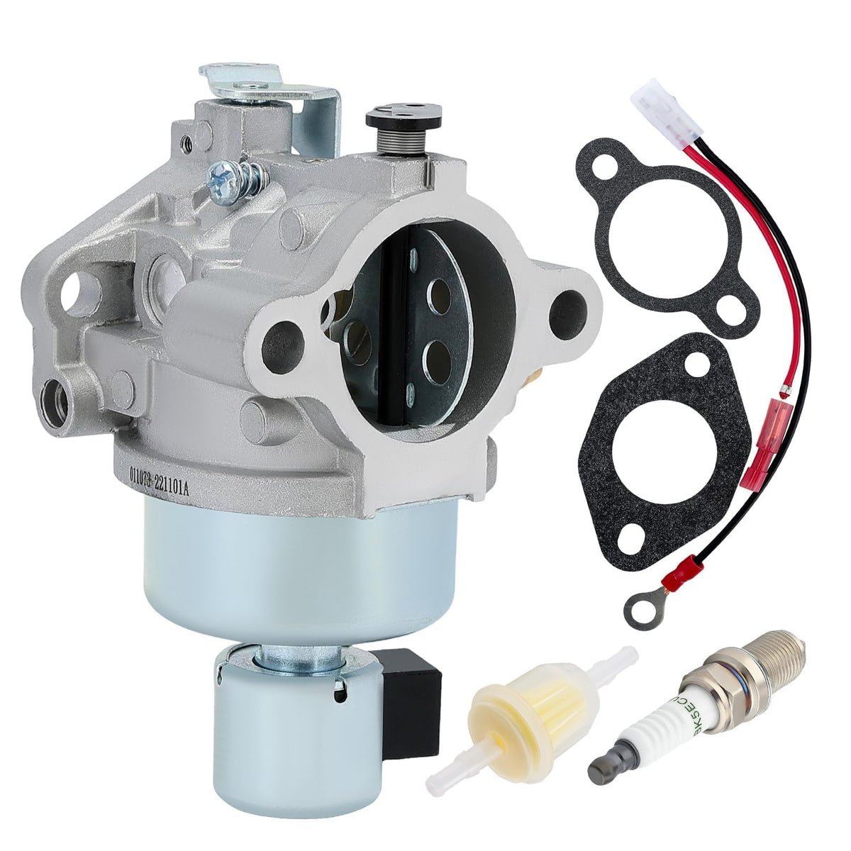 Harbot carburetor front view showing precise Kohler Courage fit