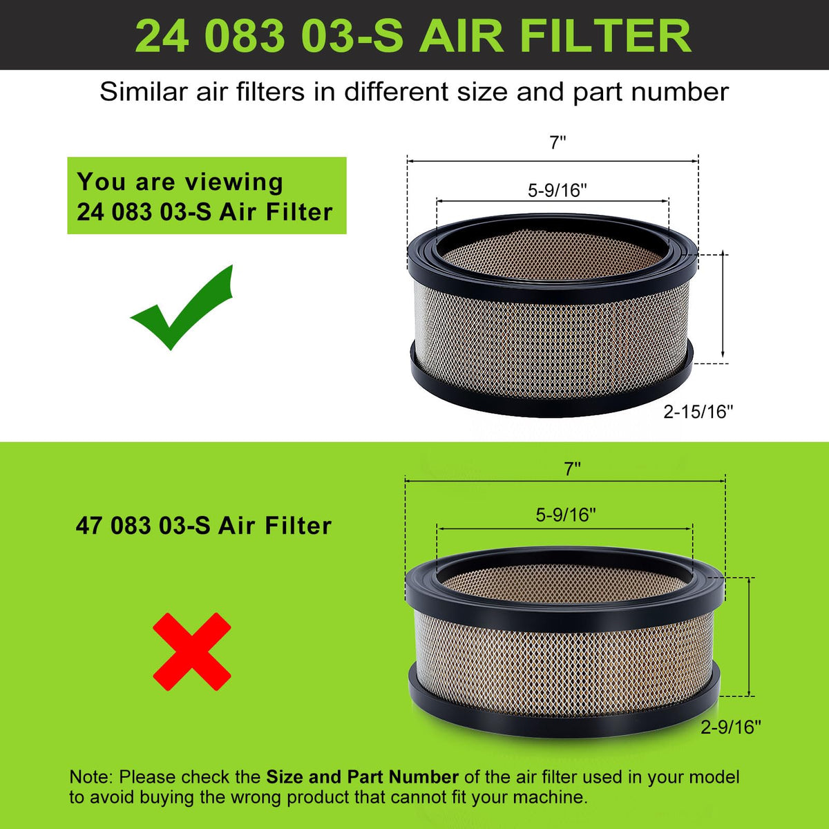Harbot 24-083-05-S pre-filter close-up for Kohler compatibility and longer filter life.