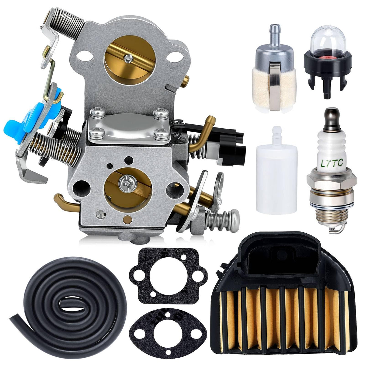 Harbot 455 Rancher carburetor kit boosts fuel delivery for Husqvarna saw