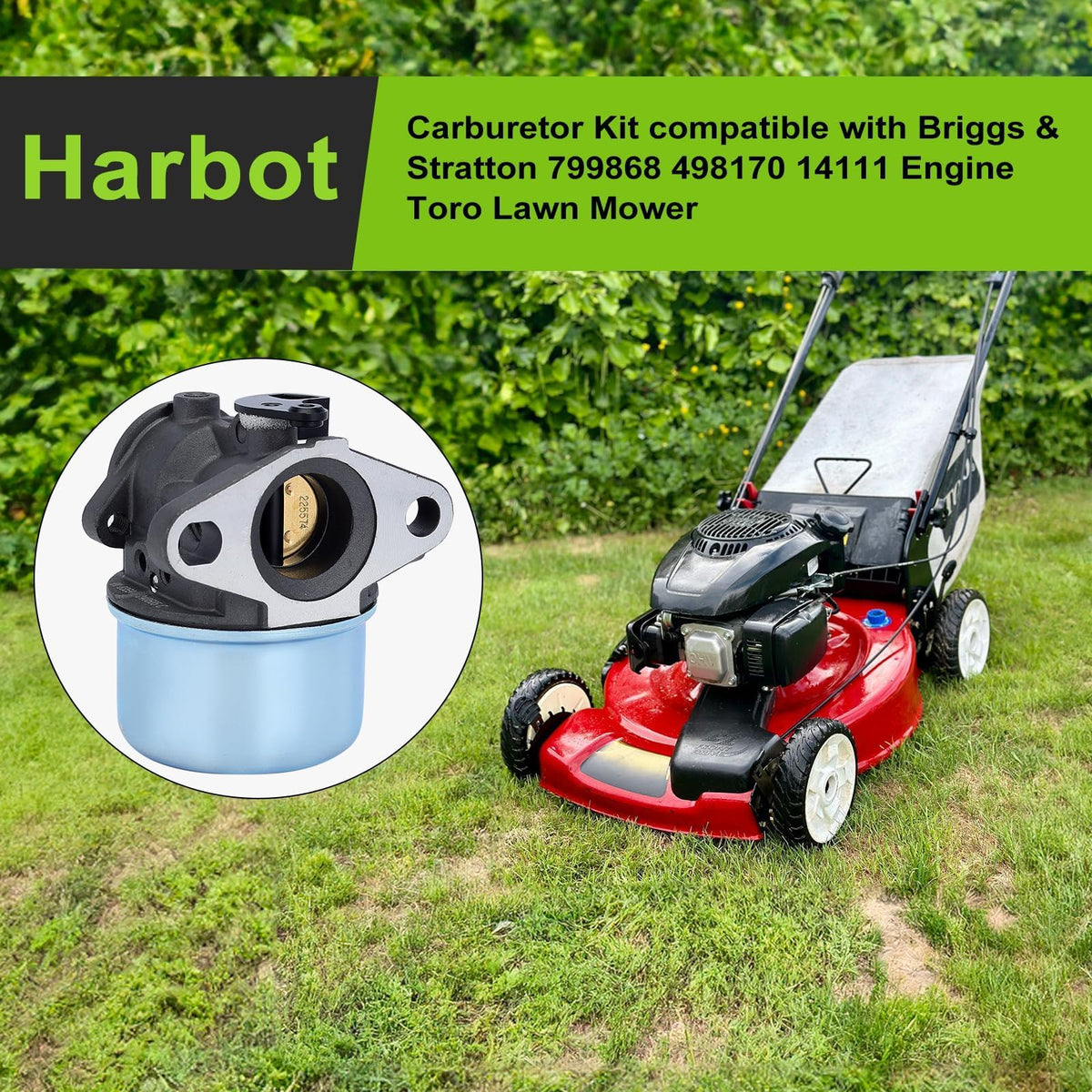 Harbot carburetor gasket for a secure seal and leak prevention